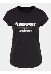 Zadig&Voltaire T-Shirt Skinny Amour Toujours JWTS01510 Czarny Regular Fit. Kolor: czarny. Materiał: bawełna #4