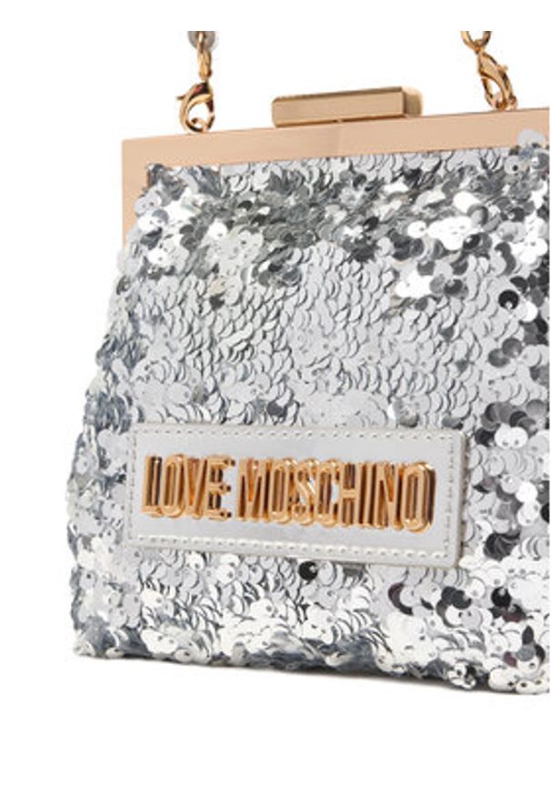 Love Moschino - LOVE MOSCHINO Torebka JC4146PP0NKK190A Srebrny. Kolor: srebrny