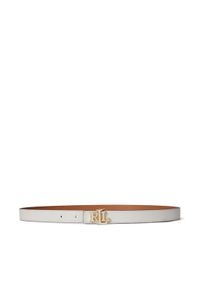 Lauren Ralph Lauren - LAUREN RALPH LAUREN Pasek 412P04418003 Biały. Kolor: biały. Materiał: skóra #1