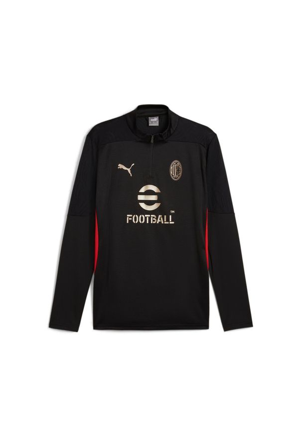 Puma - Treningowy top Milan AC 2024/25. Kolor: czarny. Sport: piłka nożna