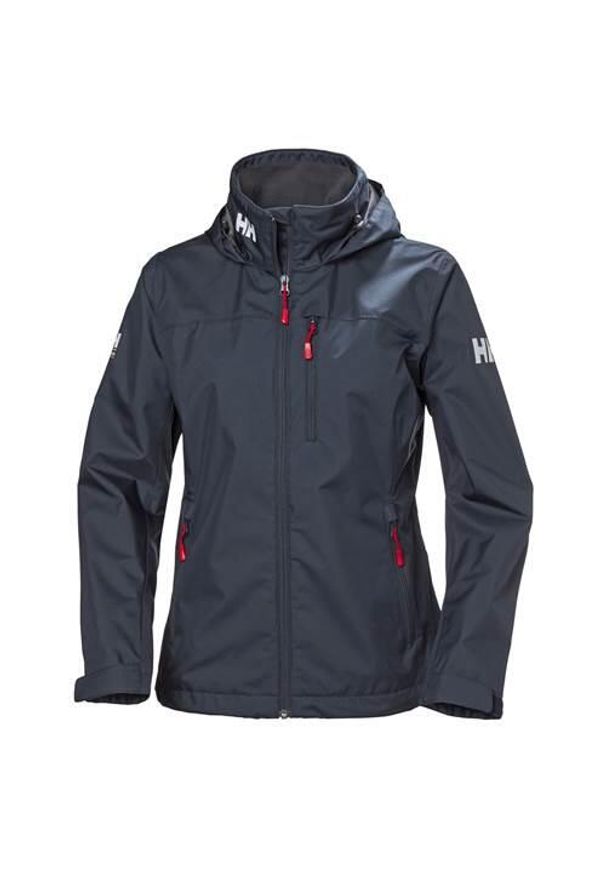 Kurtka uniwersalna damska Helly Hansen W Crew Hooded Jacket. Kolor: czarny, niebieski, wielokolorowy