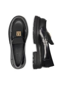 Badura Loafersy PAOLA-112890 Czarny. Kolor: czarny. Materiał: lakier, skóra #8