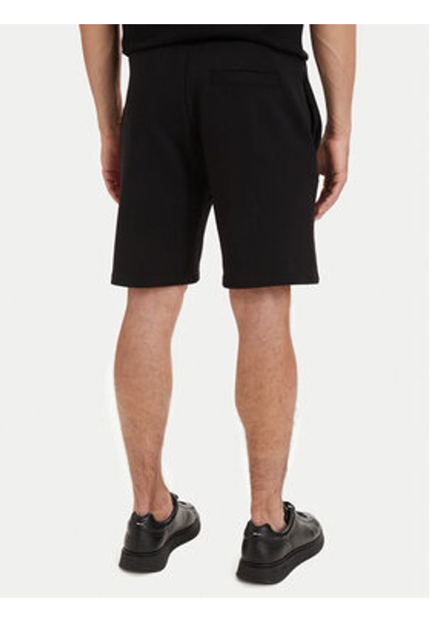 Hugo - HUGO Szorty sportowe Demsi 50563806 Czarny Relaxed Fit. Kolor: czarny. Materiał: bawełna. Styl: sportowy