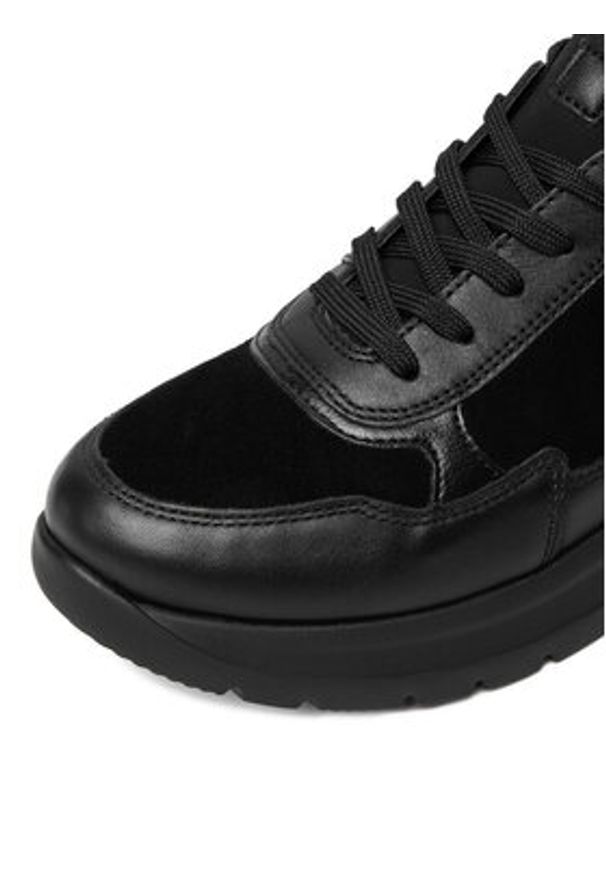 Remonte Sneakersy D2V00-00 Czarny. Kolor: czarny. Materiał: skóra