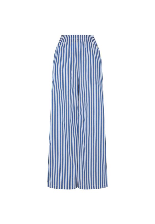 Urban Classics - Luźne Spodnie Damskie W Paski. Kolor: niebieski, wielokolorowy, biały. Długość: długie. Wzór: paski