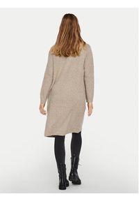 Vero Moda Kardigan 10215434 Beżowy Regular Fit. Kolor: beżowy. Materiał: syntetyk