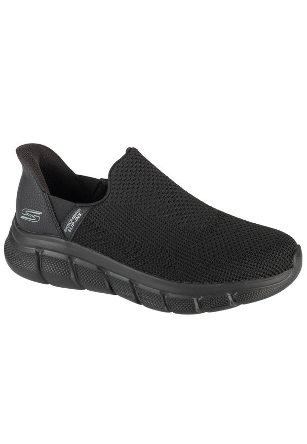 skechers - Buty sportowe Sneakersy męskie, Slip-Ins: Bobs Sport B Flex - Resilient Edge. Zapięcie: bez zapięcia. Kolor: czarny. Materiał: syntetyk, tkanina, materiał. Szerokość cholewki: normalna. Model: Skechers Sport. Sport: turystyka piesza