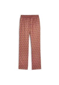 Spodnie Dresowe Sportowe Damskie Puma T7 Aop. Kolor: różowy. Materiał: dresówka. Długość: długie #2