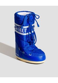 Moon Boot - MOON BOOT - Niebieskie śniegowce Nylon. Wysokość cholewki: przed kolano. Kolor: niebieski. Materiał: nylon. Szerokość cholewki: normalna. Sezon: lato, zima. Styl: klasyczny #7