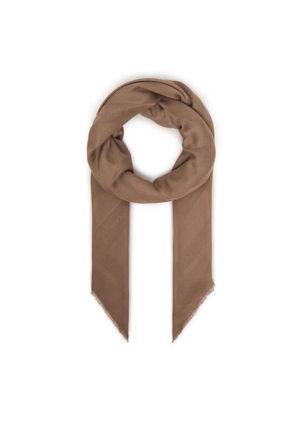 Elisabetta Franchi Szal SC-14F-61E2-229 Beżowy. Kolor: beżowy. Materiał: wiskoza