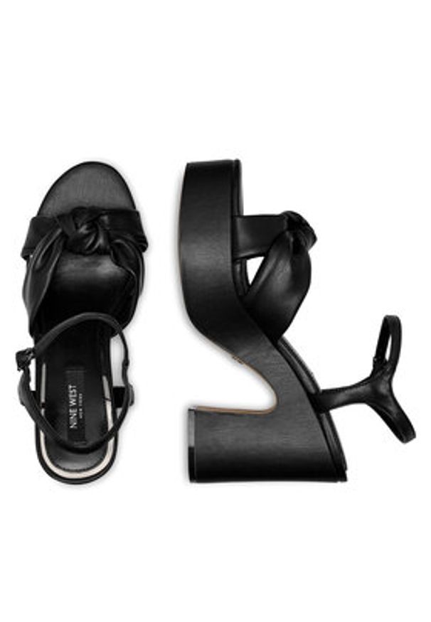 Nine West Sandały WFA2634-1 Czarny. Kolor: czarny. Materiał: syntetyk