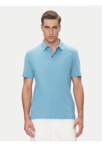 Calvin Klein Polo Supima LV04LB276G Niebieski Regular Fit. Typ kołnierza: polo. Kolor: niebieski. Materiał: bawełna