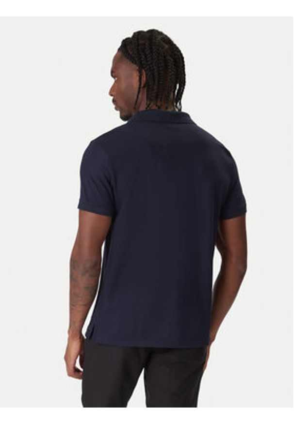 Calvin Klein Polo LV04LC254G Granatowy Slim Fit. Typ kołnierza: polo. Kolor: niebieski. Materiał: bawełna
