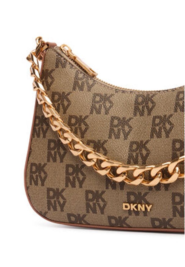 DKNY Torebka R53E6I10 Brązowy. Kolor: brązowy. Materiał: skórzane