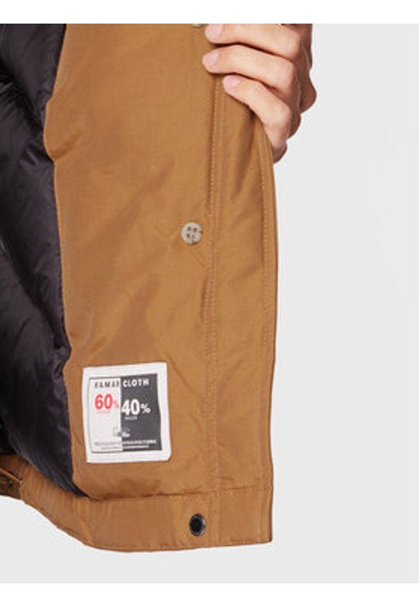 Woolrich Kurtka puchowa Arctic Raccoon CFWWOU0548FRUT0001 Brązowy Regular Fit. Kolor: brązowy. Materiał: bawełna