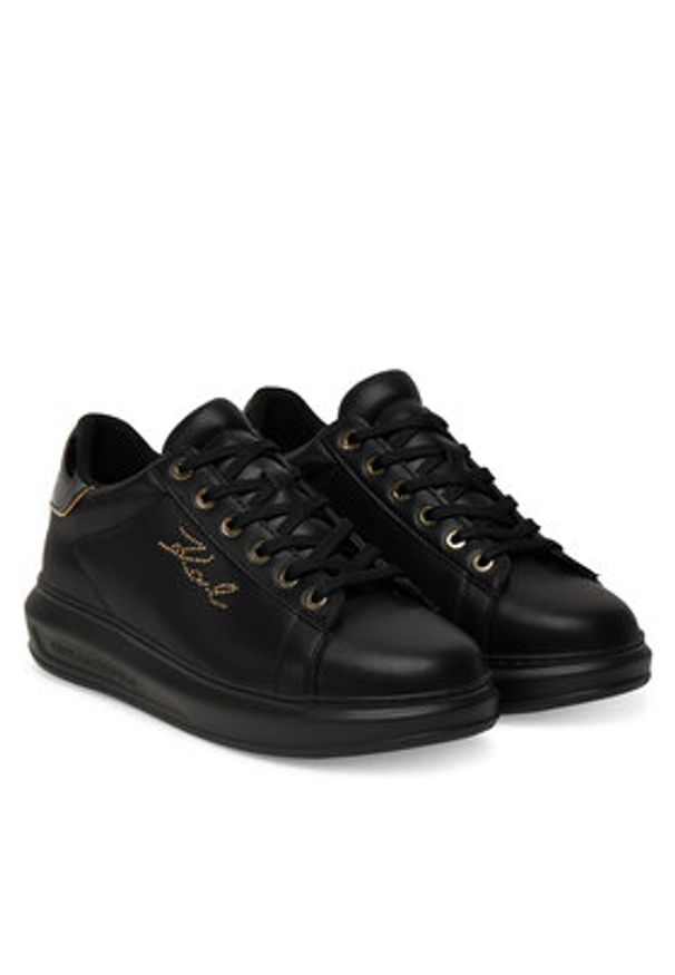 Karl Lagerfeld - KARL LAGERFELD Sneakersy Kapri KL62518 Czarny. Kolor: czarny. Materiał: skóra