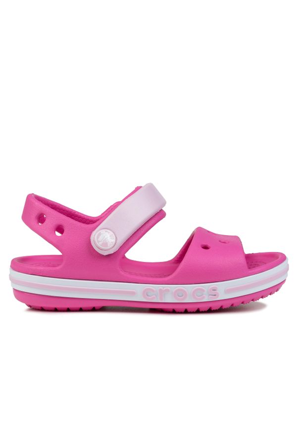 Sandały dziecięce do chodzenia Crocs BAYABAND. Kolor: różowy, wielokolorowy, biały. Styl: sportowy