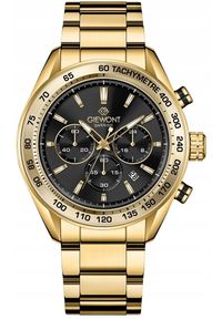 Zegarek Giewont Zegarek Męski Giewont Chronograph Sapphire Złoto Czarny GW9580-B4. Kolor: czarny, złoty, wielokolorowy #1