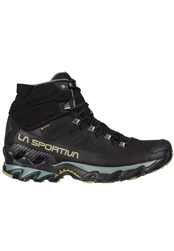 LA SPORTIVA - Buty trekkingowe męskie La Sportiva Ultra Raptor Ii Mid Nubuckleder Gtx. Wysokość cholewki: za kostkę. Kolor: czarny. Materiał: materiał, skóra. Szerokość cholewki: normalna. Styl: sportowy. Sport: turystyka piesza