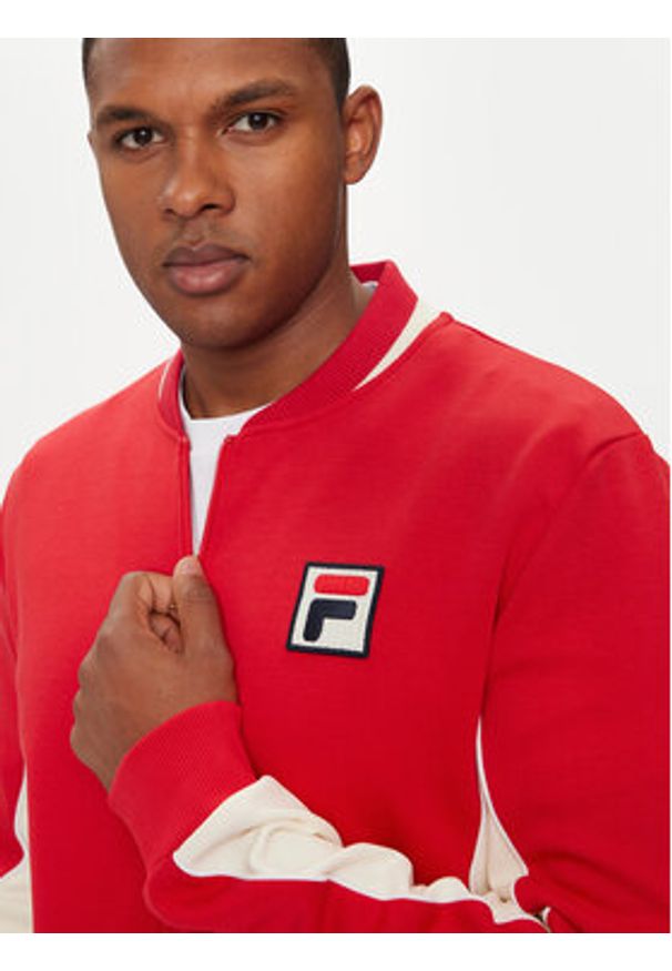 Fila Bluza Settanta FAM0645 Czerwony Regular Fit. Kolor: czerwony. Materiał: bawełna, syntetyk