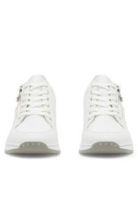 Rieker Sneakersy N4322-80 Biały. Kolor: biały. Materiał: skóra #5