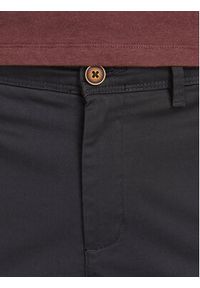 Jack & Jones - Jack&Jones Chinosy Marco 12150158 Czarny Slim Fit. Kolor: czarny. Materiał: bawełna #8