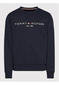 TOMMY HILFIGER - Tommy Hilfiger Bluza Logo MW0MW11596 Granatowy Regular Fit. Kolor: niebieski. Materiał: bawełna