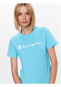 Champion T-Shirt 114911 Niebieski Regular Fit. Kolor: niebieski. Materiał: bawełna