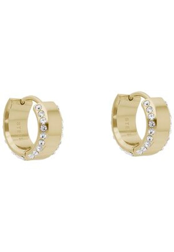 Guess Kolczyki Just Guess JUBE03 112JW Żółte złocenie. Kolor: żółty