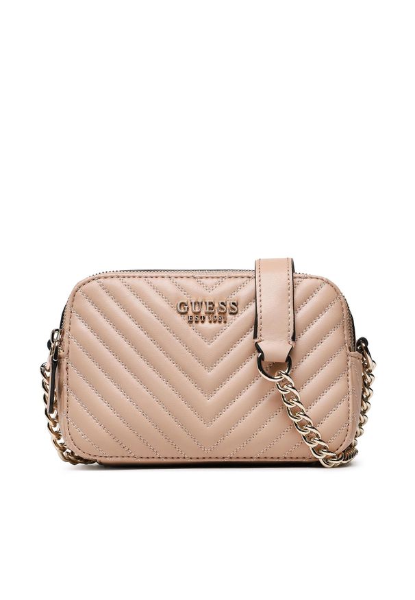 Torebka Guess Noelle (QG) HWQG78 79140 BEI. Kolor: beżowy. Materiał: skórzane