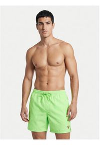 Guess Szorty kąpielowe F6GT24 WG282 MEDIUM Zielony Regular Fit. Kolor: zielony. Materiał: syntetyk #2