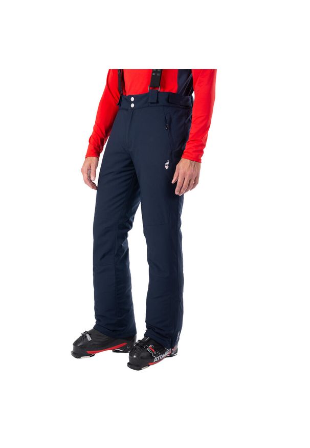 Aulp - Spodnie narciarskie i snowboardowe męskie AULP VEPUR wodoodporne oddychające. Kolor: niebieski. Długość: długie. Sport: snowboard, narciarstwo