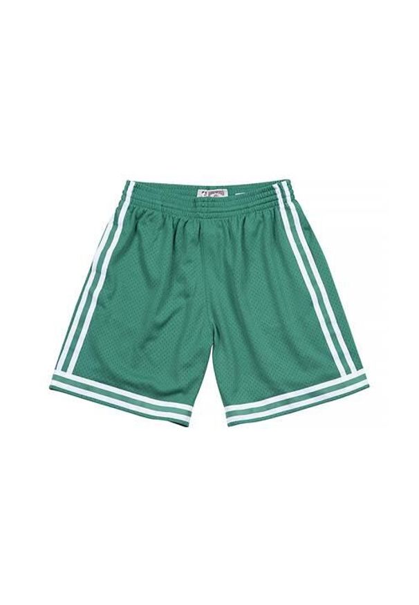 Spodnie koszykarskie męskie Mitchell & Ness Nba Swingman. Kolor: zielony. Sport: koszykówka
