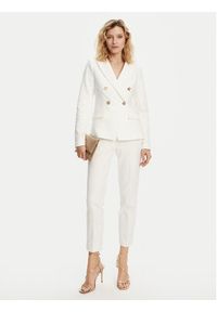 Morgan Marynarka 251-VPKY.F Biały Slim Fit. Kolor: biały. Materiał: bawełna