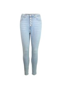 Wrangler - WRANGLER SUPER HIGH SKINNY DAMSKIE SPODNIE JEANSOWE JEANSY DŻINS TUBBLES BLUES W27WQB17K 112128194