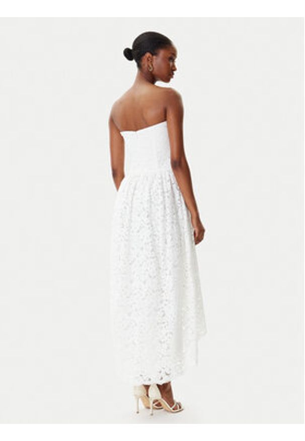 BARDOT - Bardot Sukienka koktajlowa Felicidad Strapless 59843DB Biały Regular Fit. Kolor: biały. Materiał: bawełna. Styl: wizytowy
