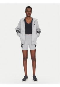Adidas - adidas Bluza Future Icons 3-Stripes JE0172 Szary Regular Fit. Kolor: szary. Materiał: bawełna