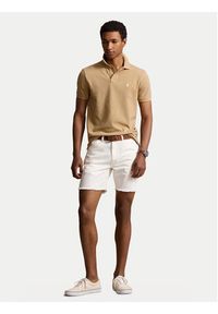 Polo Ralph Lauren Polo 710536856379 Beżowy Slim Fit. Typ kołnierza: polo. Kolor: beżowy. Materiał: bawełna #3