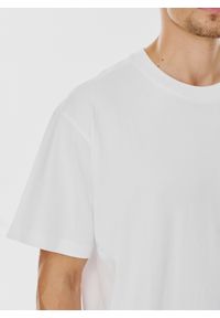 Pako Lorente - PAKO LORENTE – Biały męski t-shirt basic. Okazja: na co dzień. Kolor: czarny, biały. Materiał: bawełna. Styl: casual