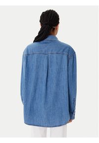 Tommy Jeans Koszula jeansowa DW0DW21073 Niebieski Relaxed Fit. Kolor: niebieski. Materiał: bawełna