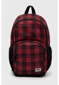 Vans plecak męski kolor czerwony duży wzorzysty. Kolor: czerwony #1