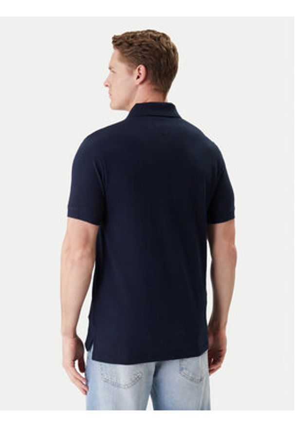 Tommy Jeans Polo DM0DM22711 Granatowy Regular Fit. Typ kołnierza: polo. Kolor: niebieski. Materiał: bawełna