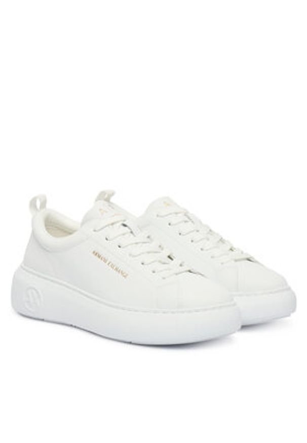 Armani Exchange Sneakersy XW002790 AF11912 U0002 Biały. Kolor: biały. Materiał: skóra