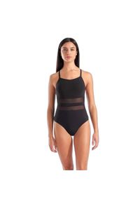 Damski kostium kąpielowy 1-częściowy Arena Mesh Equals. Kolor: czarny. Materiał: mesh #1