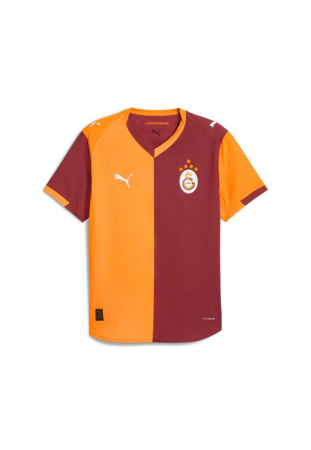 Puma - Męska autentyczna koszulka domowa Galatasaray SK 25/26 PUMA. Kolor: żółty, pomarańczowy, czerwony, wielokolorowy. Sport: bieganie