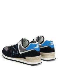New Balance Sneakersy U574QRB Czarny. Kolor: czarny. Materiał: skóra, zamsz. Model: New Balance 574 #5
