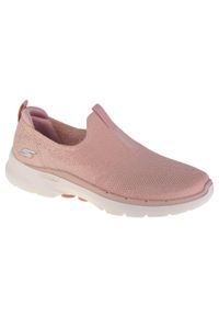 skechers - Buty sportowe Sneakersy damskie, Skechers Go Walk 6. Kolor: różowy. Sport: turystyka piesza