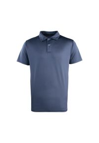 PREMIER - Koszulka polo Coolchecker z zatrzaskami Premier. Typ kołnierza: polo. Kolor: niebieski #1