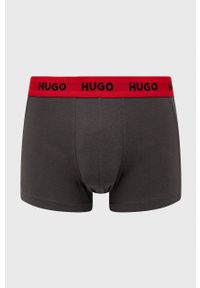 Hugo - HUGO bokserki 3-pack męskie kolor szary. Kolor: szary #4