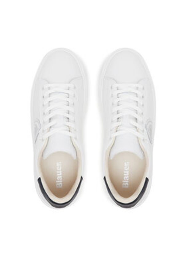 Blauer Sneakersy S5BUCK01/LEA Biały. Kolor: biały. Materiał: skóra